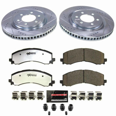 Power Stop 22-23 Ford F-150 Lightning Front and Rear Z36 Truck & Tow Brake Kit