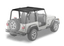 Bestop 97-02 Jeep Wrangler TJ Strapless Safari Bikini (Black Denim)