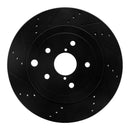 R1 13-20 Subaru WRX Front & Rear Drill/Slot Black Rotors w/Optimum Pads