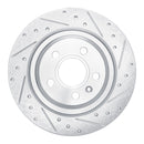 R1 19-25 Volvo XC40 Rear Right Drilled & Slotted Silver Brake Rotor