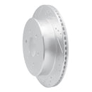 R1 17-24 Nissan Titan Rear Drilled & Slotted Silver Brake Rotor Set