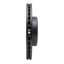 R1 84-95 Toyota Pickup Front Right Drilled & Slotted Black Brake Rotor