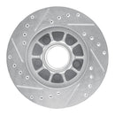 R1 1983-1992 Ford Explorer Front Right Drilled & Slotted Silver Brake Rotor