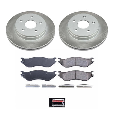 Power Stop 04-06 Dodge Durango Front and Rear Semi-Coated Rotor Kit