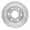 R1 86-95 Dodge Raider Front Right Drilled & Slotted Silver Brake Rotor
