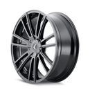 Kraze KR183 Spectra 22x8.5 / 5x108/114.3 BP / 38mm Offset / 72.62mm Hub Gloss Black Wheel