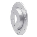 R1 12-18 Ford Focus Front & Rear Drilled & Slotted Silver Brake Rotor Set
