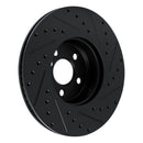 R1 18-25 BMW 430i Front & Rear Drilled & Slotted Black Brake Rotor Set