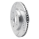 R1 06-18 Lexus HS250h Front Drilled & Slotted Silver Brake Rotor Set