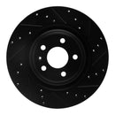R1 18-25 Audi S4 Front & Rear Drilled & Slotted Black Brake Rotor Set