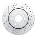 R1 21-25 Jeep Grand Wagoneer L Front Left Drilled & Slotted Geo-Carbon Rotor