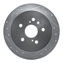 R1 04-09 Lexus RX330 Front & Rear Drilled & Slotted Silver Brake Rotor Set