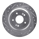 R1 12-17 Genesis G80 Front & Rear Drilled & Slotted Silver Brake Rotor Set