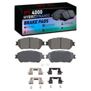 DFC 04-10 Toyota Sienna Front Geospec Rotors w/4000 HybriDynamic Brake Pads w/Hardware