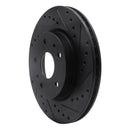 R1 07-19 Suzuki SX4 S-Cross (Mexico) Front Right Drilled & Slotted Black Brake Rotor