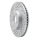 R1 13-19 Mazda 6 Front Left Drilled & Slotted Geo-Carbon Rotor
