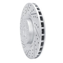 R1 14-19 Fiat 500L Front Left Drilled & Slotted Geo-Carbon Rotor