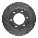 R1 13-17 Ford Ranger (Mexico) Front Left Drilled & Slotted Silver Brake Rotor
