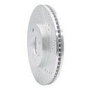 R1 88-98 Saab 9000 Front Right Drilled & Slotted Silver Brake Rotor