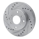 R1 98-02 Acura CL Front Drilled & Slotted Silver Brake Rotor Set