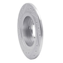 R1 90-93 Mazda Miata Rear Right Drilled & Slotted Silver Brake Rotor