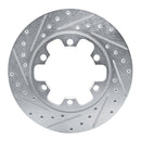 R1 20-25 Ford Transit-250 Front & Rear Drilled & Slotted Silver Brake Rotor Set