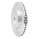 R1 00-24 Chrysler SEBRING Front Right Drilled & Slotted Silver Brake Rotor
