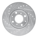 R1 86-91 Acura Integra Front Drilled & Slotted Silver Brake Rotor Set