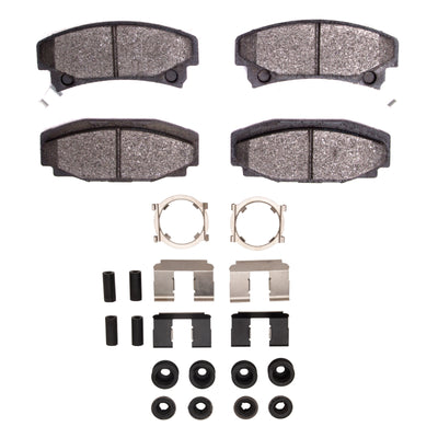 DFC 86-92 Buick Riviera Rear 5000 Advanced Semi Metallic Brake Pads and Hardware Kit