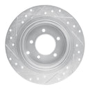 R1 07-17 Chrysler Sebring Front & Rear Drilled & Slotted Silver Brake Rotor Set