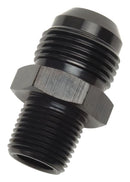 Russell Performance -12 AN to 1/2in NPT Straight Flare to Pipe (Black)