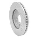 R1 11-25 Chevrolet City Express Front Right Drilled & Slotted Silver Brake Rotor