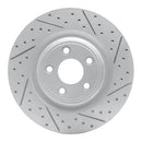 R1 14-21 Jaguar F-Type Rear Right Drilled & Slotted Geo-Carbon Rotor