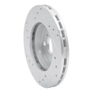 R1 90-91 Toyota Celica Front Right Drilled & Slotted Silver Brake Rotor
