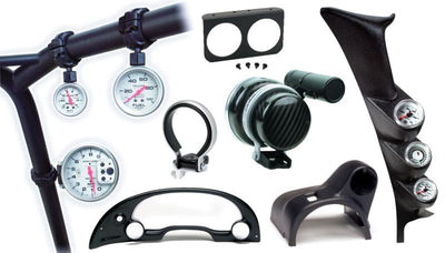 Autometer 92-96 Chevrolet Caprice Classic 2-1/6in A-Pillar Triple Gauge Pod - Black