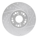 R1 92-10 Lexus GS300 Front Drilled & Slotted Silver Brake Rotor Set