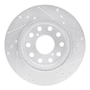 R1 91-95 Toyota MR2 Front & Rear Drilled & Slotted Silver Brake Rotor Set