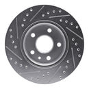 R1 11-23 Chevrolet Cruze Front Drilled & Slotted Silver Brake Rotor Set