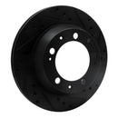 R1 77-88 Porsche 924 Rear Right Drilled & Slotted Black Brake Rotor