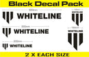 Whiteline Decal Kits 10 Pk Black