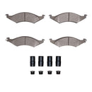 DFC 91-92 Ford Taurus Front & Rear Rotors with 5000 Advanced Brake Pads w/Hardware