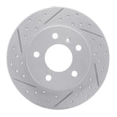 R1 04-16 Buick Lacrosse Rear Right Drilled & Slotted Geo-Carbon Rotor