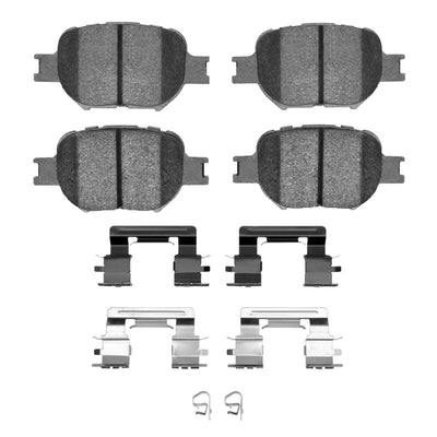 DFC 00-10 Scion tC Front Drilled & Slotted Geoperformance Rotors 5000 Advanced Brake Pads w/Hardware
