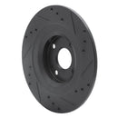 R1 Concepts 16-25 Mazda MX-5 Miata Drilled & Slotted Black Disc Brake Rotor Set - Rear
