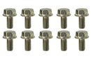 Moroso M8-1.25 x 16mm Non-Serrated Zinc Flange Bolt - 10 Pack