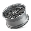 Ridler 650 20x10 / 5x120.65 BP / 0mm Offset / 83.82mm Hub Gloss Grey Polished Wheel