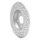 R1 08-25 Audi A4 (USA/Canada) Rear Right Drilled & Slotted Geo-Carbon Rotor