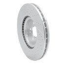 R1 14-19 Mercedes-Benz GLA45 AMG Front Drilled & Slotted Silver Brake Rotor