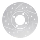 R1 70-79 Toyota Celica Front Right Drilled & Slotted Silver Brake Rotor
