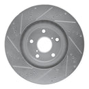 R1 93-98 Toyota Supra Front Drilled & Slotted Silver Brake Rotor Set
